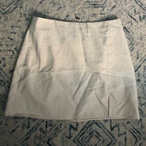 Linen mini skirt